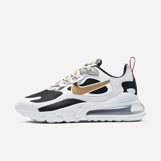 Pantofi Casual Nike Air Max 270 React Dama Gri Negrii Metal Aurii | AXDU-10742